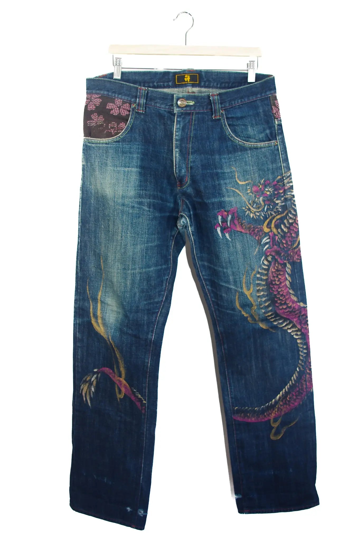 Jean japonais KYODEN INC – Dragon peint à la main