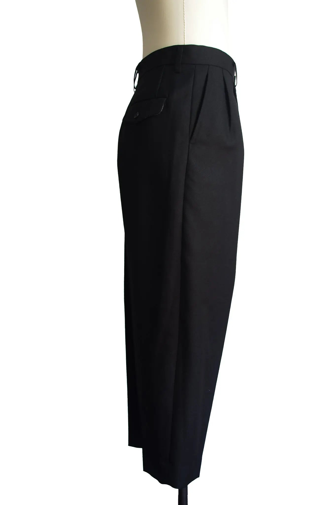 Pantalon Tailleur Drapé à Poches Boutonnées – JUNYA WATANABE MAN - COMME des GARÇONS AD2021