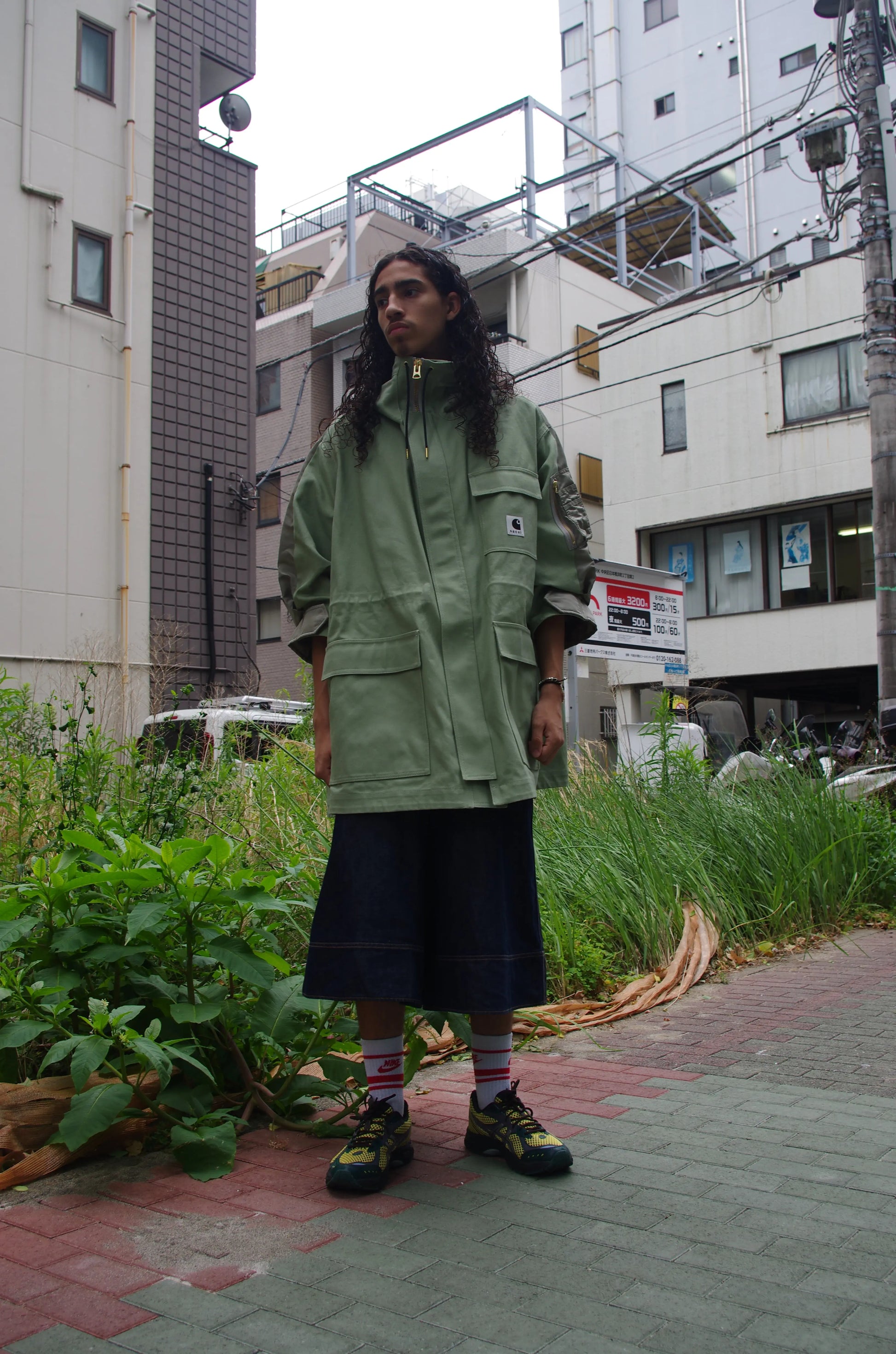 Parka oversize SACAI x CARHARTT – Défilé FW24 – NEUF avec étiquette