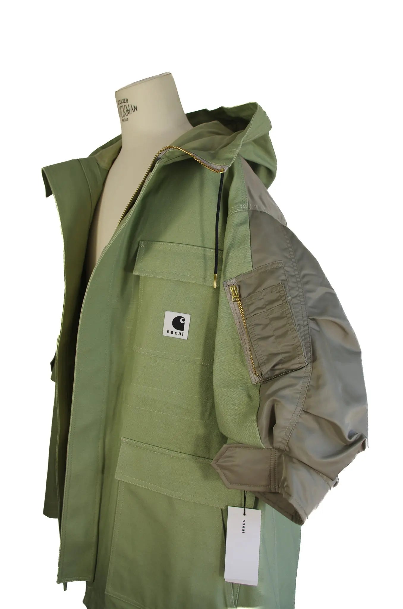 Parka oversize SACAI x CARHARTT – Défilé FW24 – NEUF avec étiquette