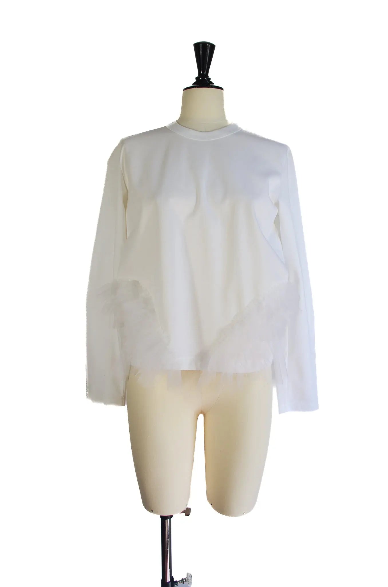 T-shirt blanc en tulle – noir kei ninomiya (2024)