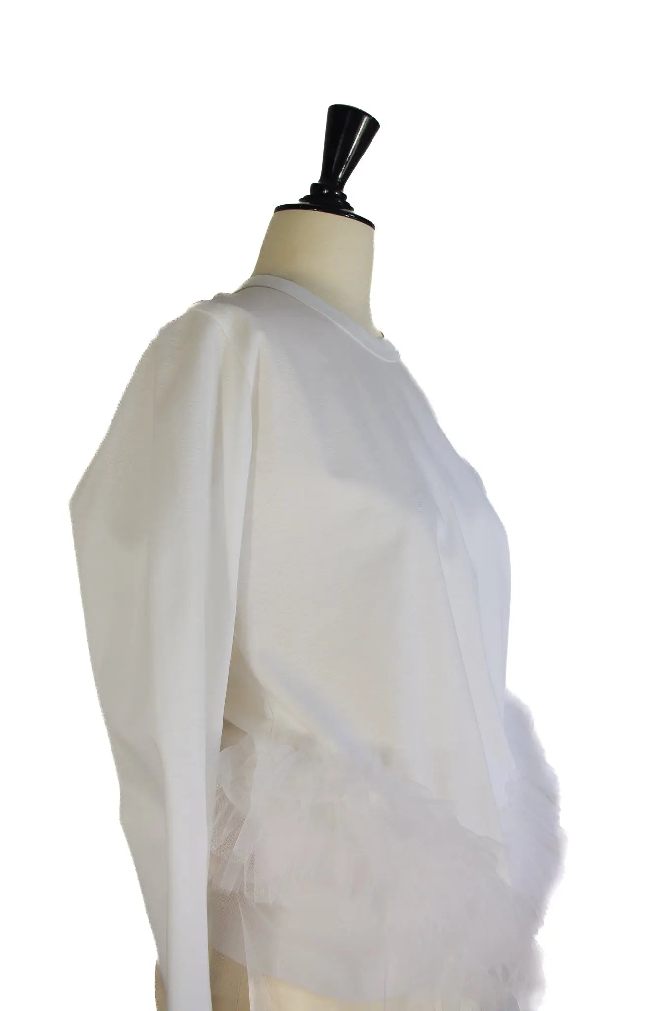 T-shirt blanc en tulle – noir kei ninomiya (2024)