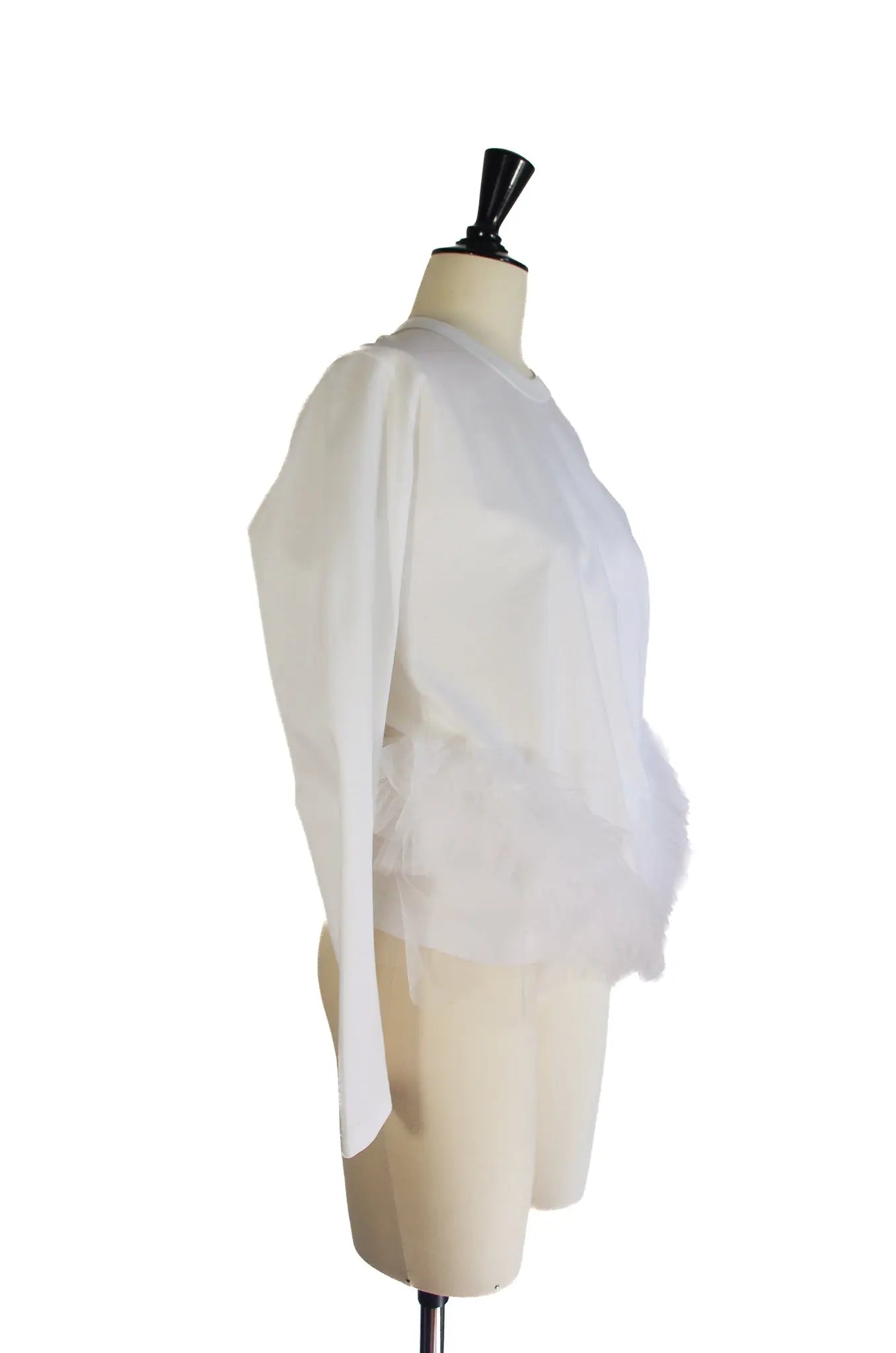 T-shirt blanc en tulle – noir kei ninomiya (2024)