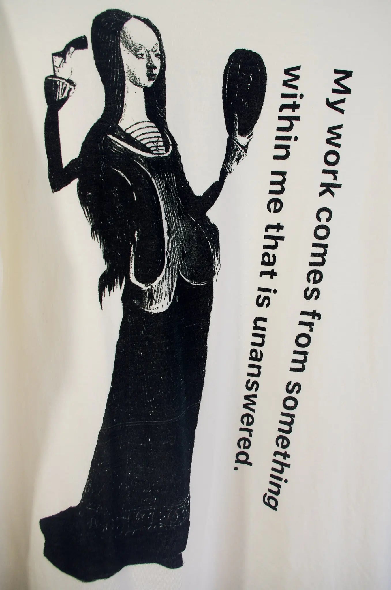 T-shirt long blanc Yohji Yamamoto  – “My work comes from something…”