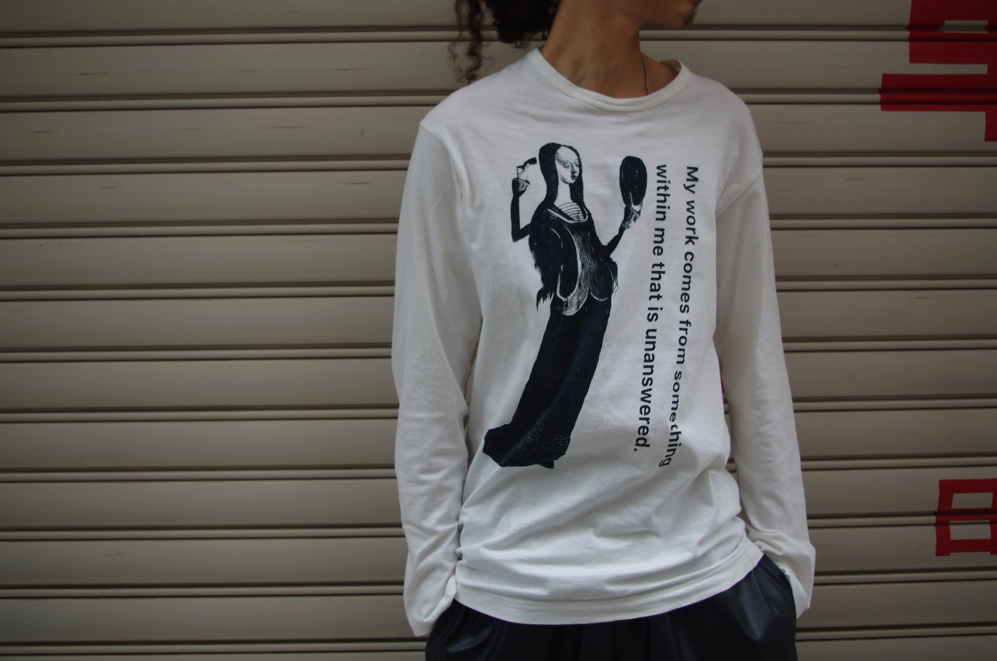 T-shirt long blanc Yohji Yamamoto  – “My work comes from something…”