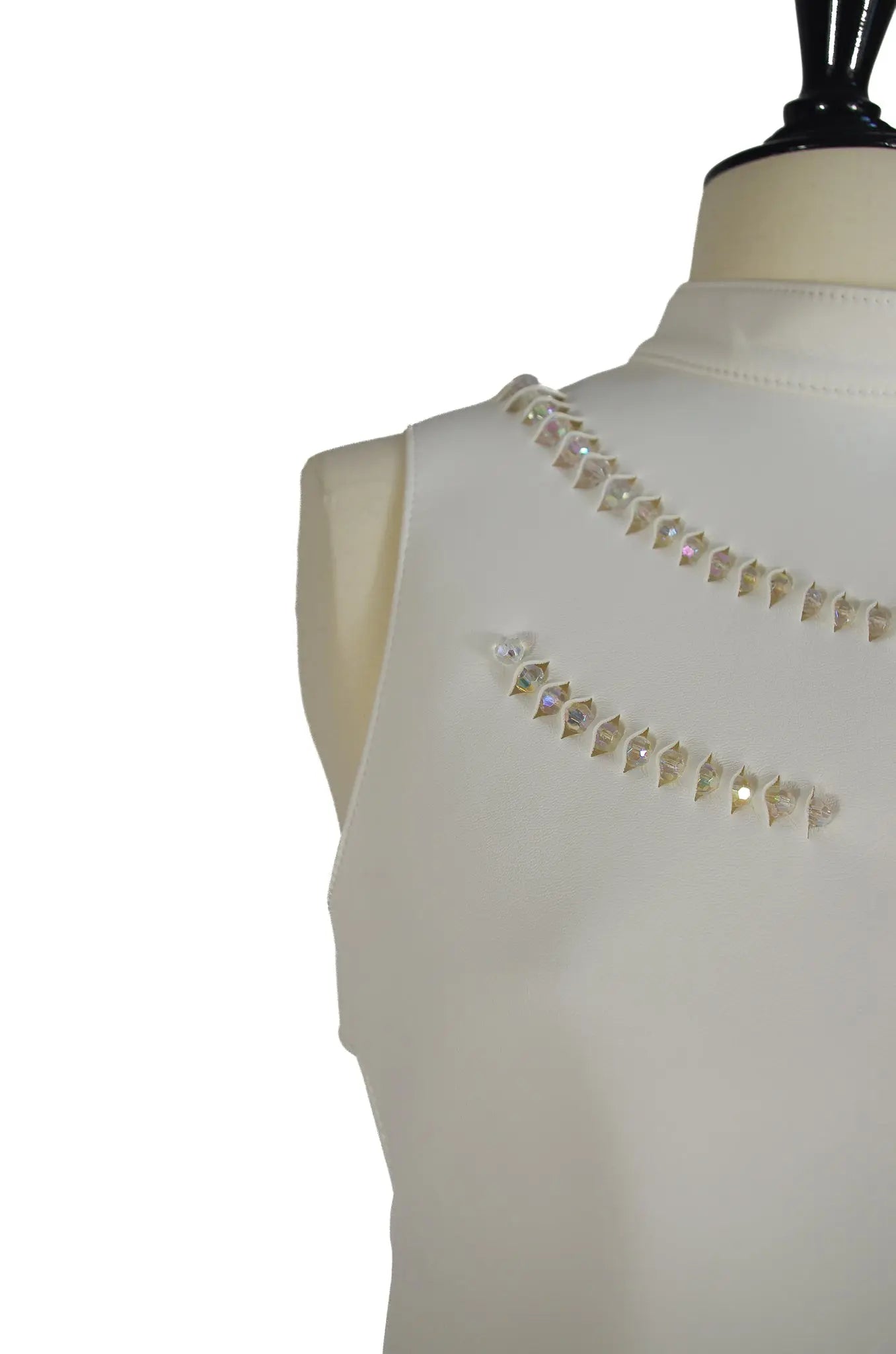 Top Sculptural à Cristaux – noir kei ninomiya AD2019