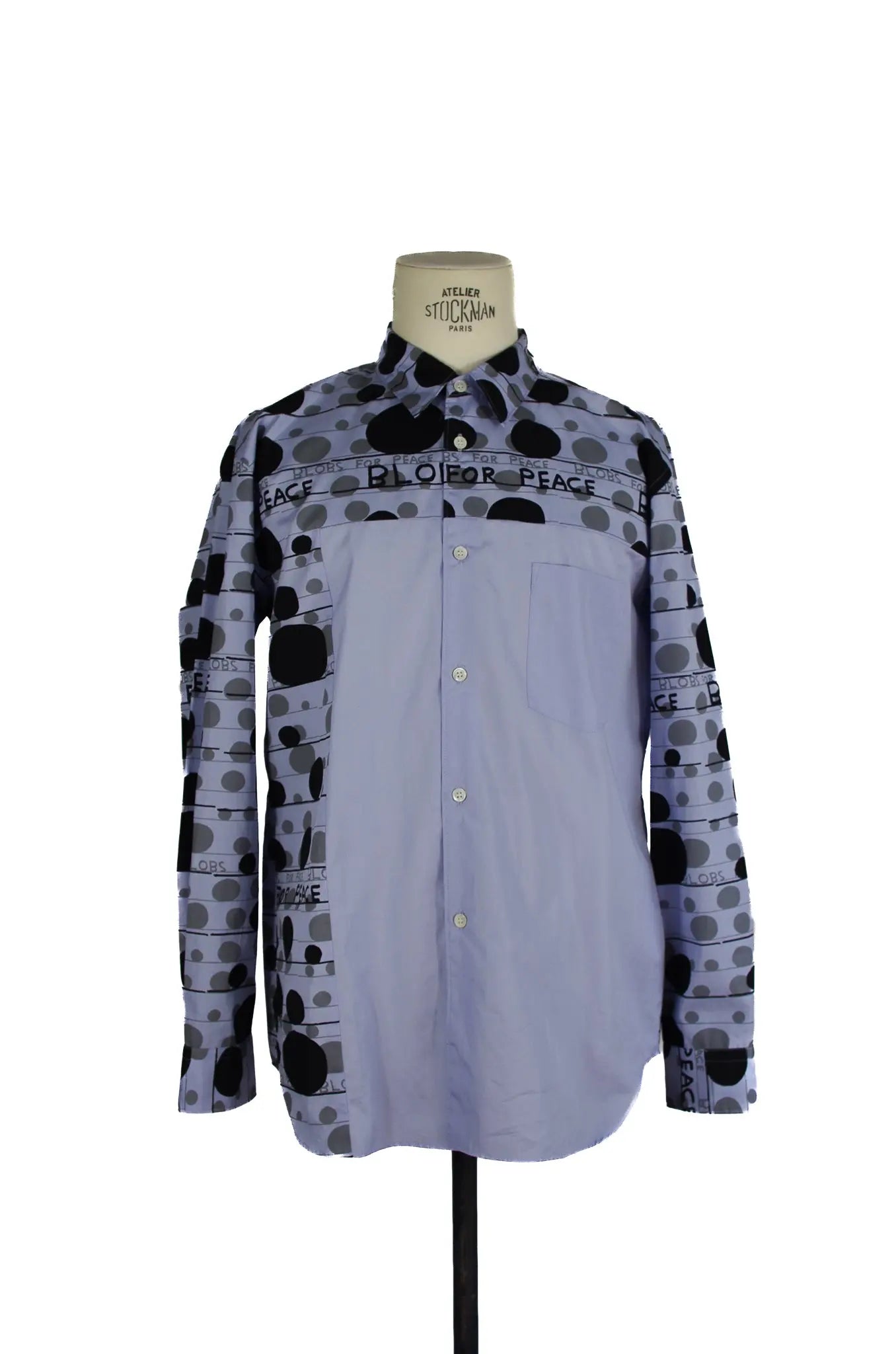 Chemise à imprimé “Peace” – COMME des GARÇONS HOMME DEUX x David Shrigley (AD2021) 