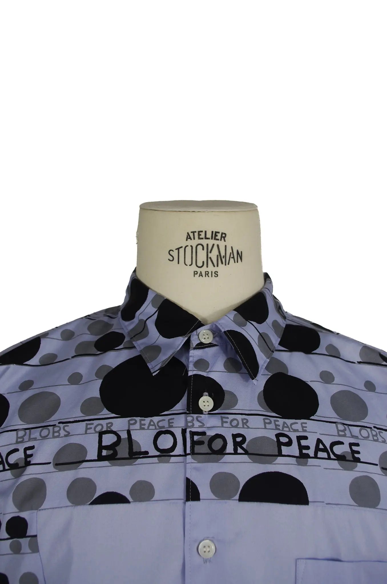 Chemise à imprimé “Peace” – COMME des GARÇONS HOMME DEUX x David Shrigley (AD2021) 