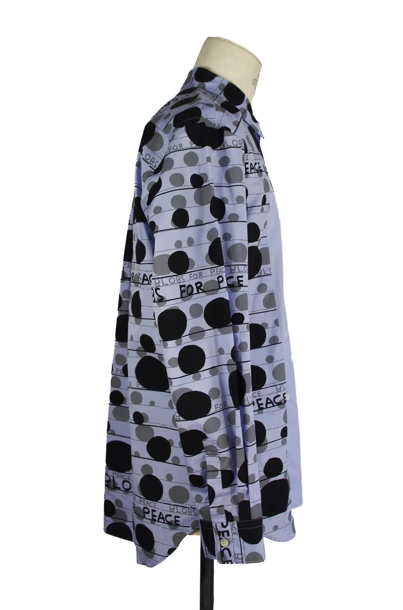 Chemise à imprimé “Peace” – COMME des GARÇONS HOMME DEUX x David Shrigley (AD2021) 