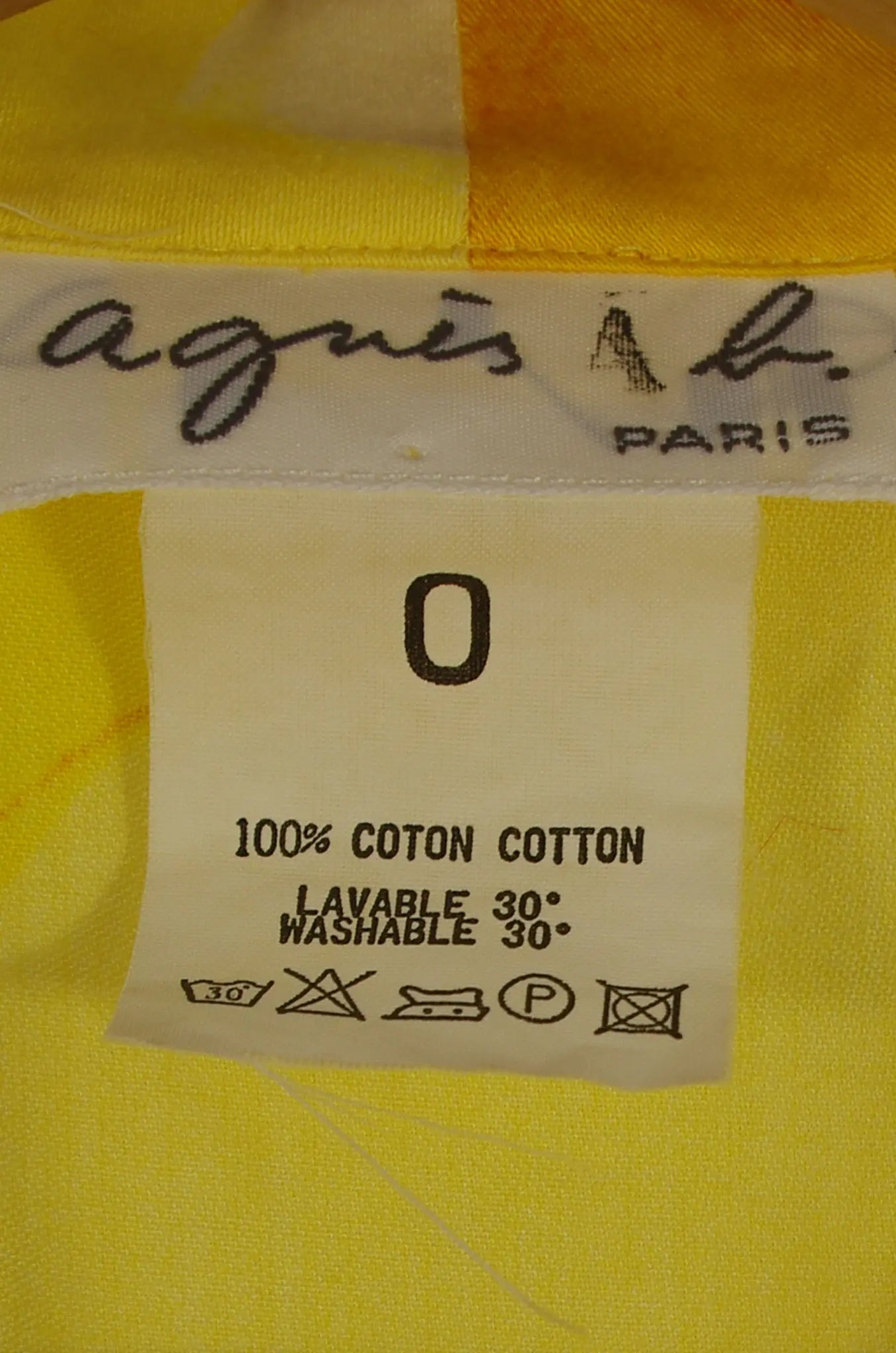 Chemise à imprimé rose jaune – Agnès b. 