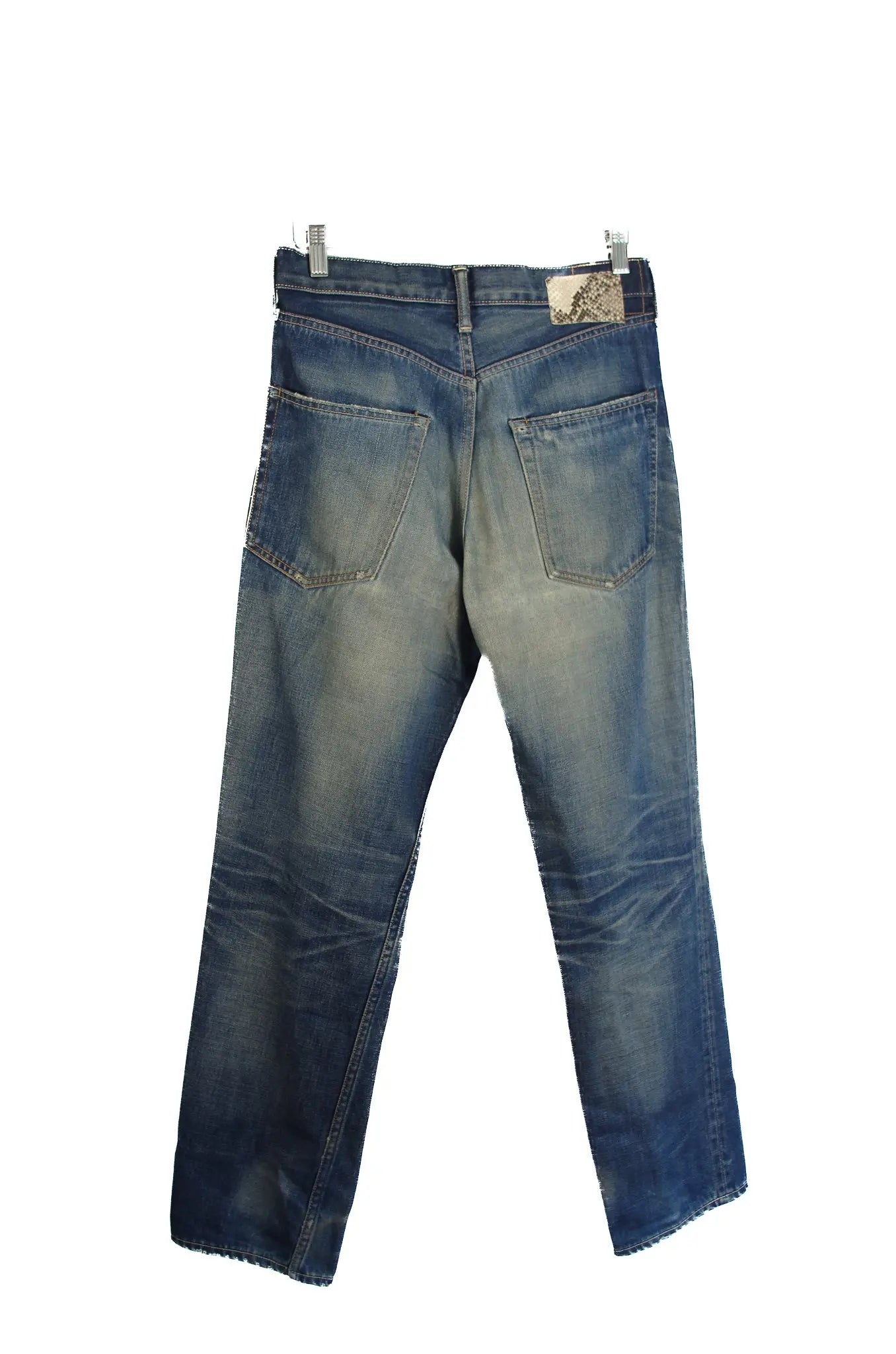 Jean Visvim – Patch Python Véritable – Selvedge Japonais 