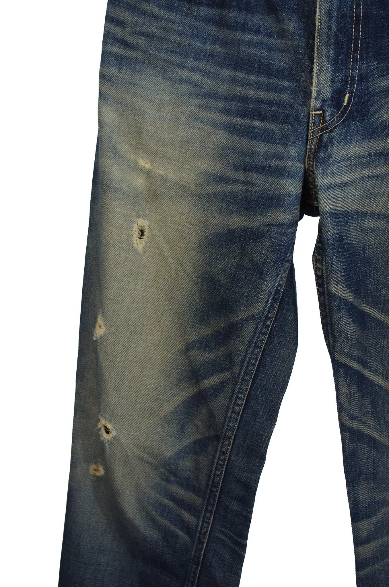 Jean Visvim – Patch Python Véritable – Selvedge Japonais 