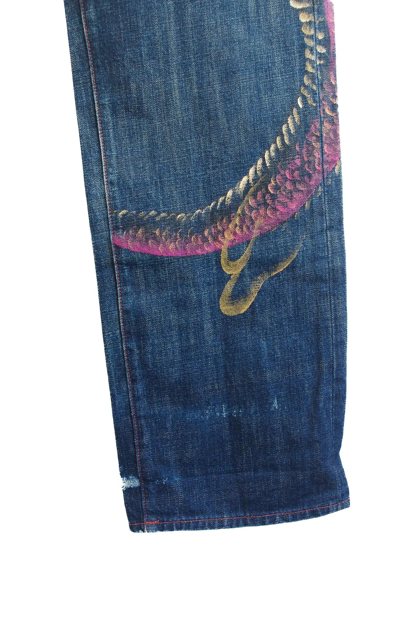 Jean japonais KYODEN INC – Dragon peint à la main 