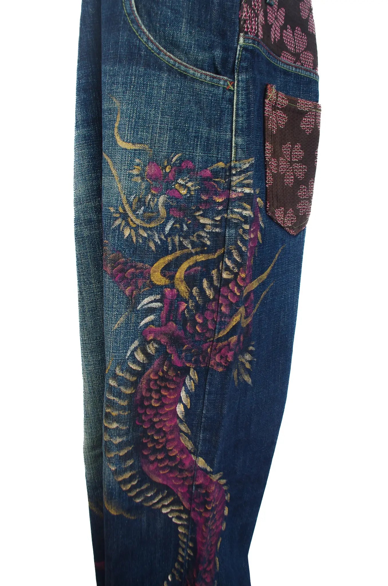 Jean japonais KYODEN INC – Dragon peint à la main 