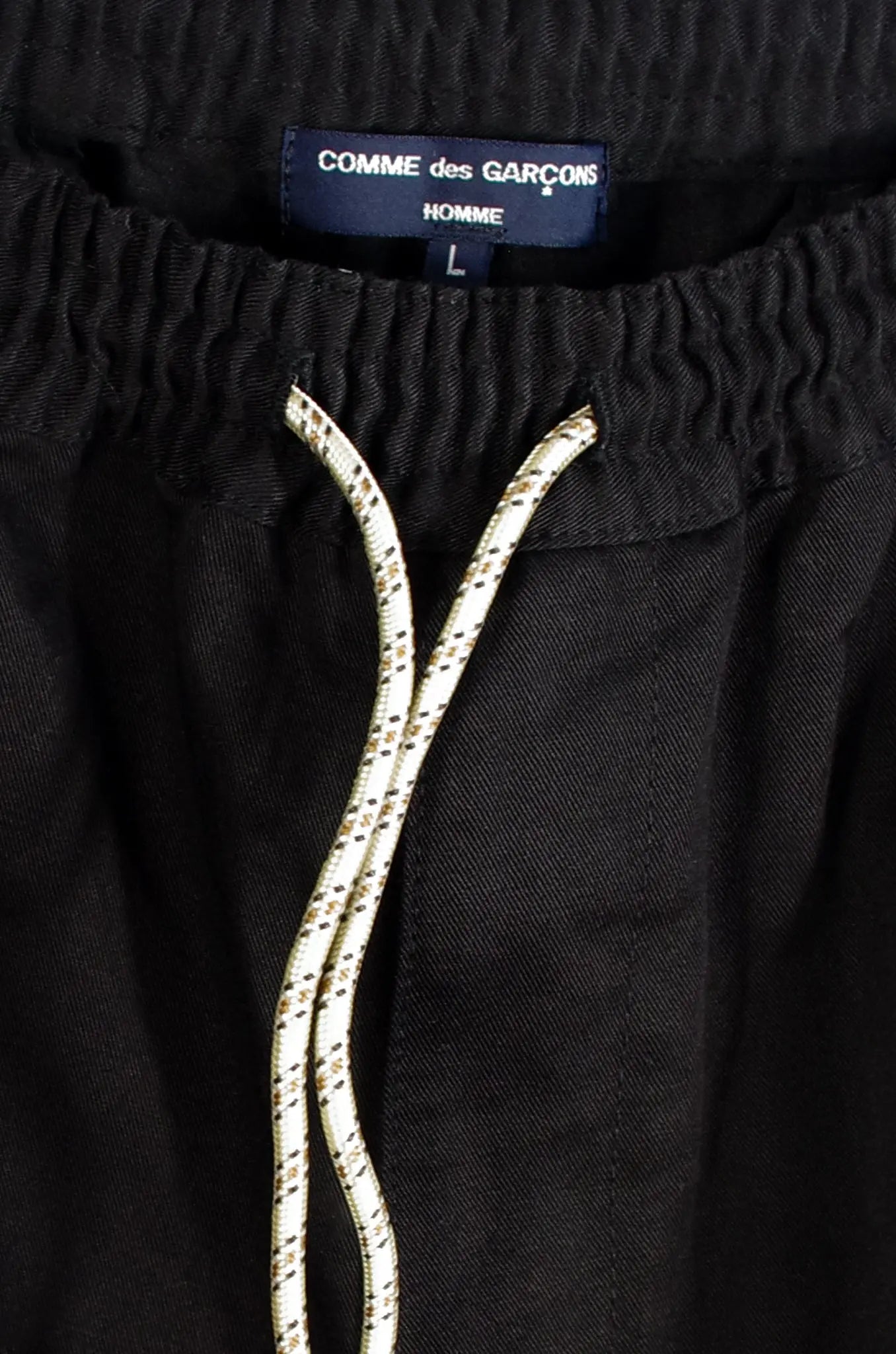 Pantalon Ceinturé Noir - COMME des GARÇONS HOMME (AD2023) 