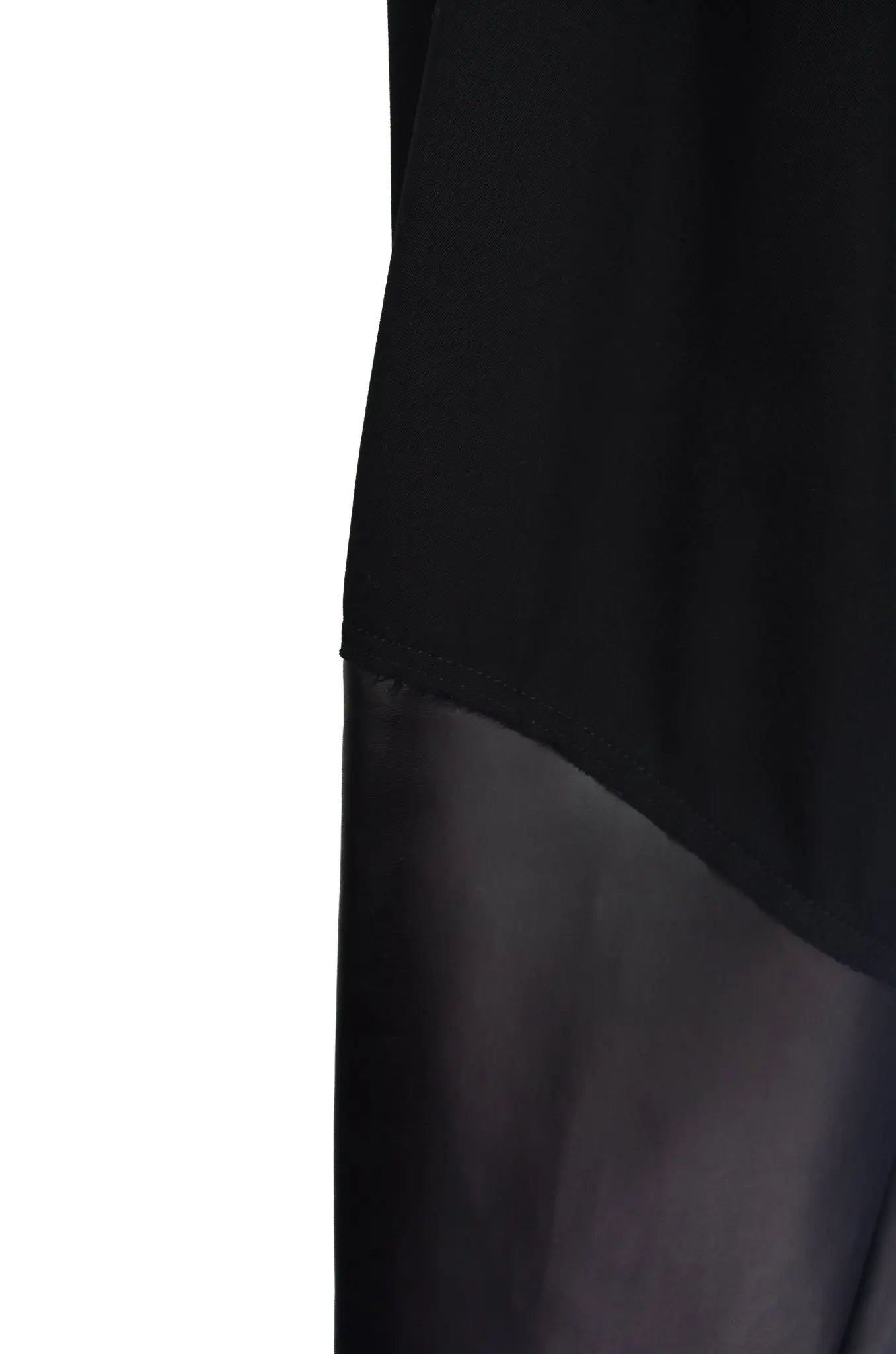 Pantalon volumes laine & cuir synthétique - COMME des GARÇONS HOMME PLUS (2019) 