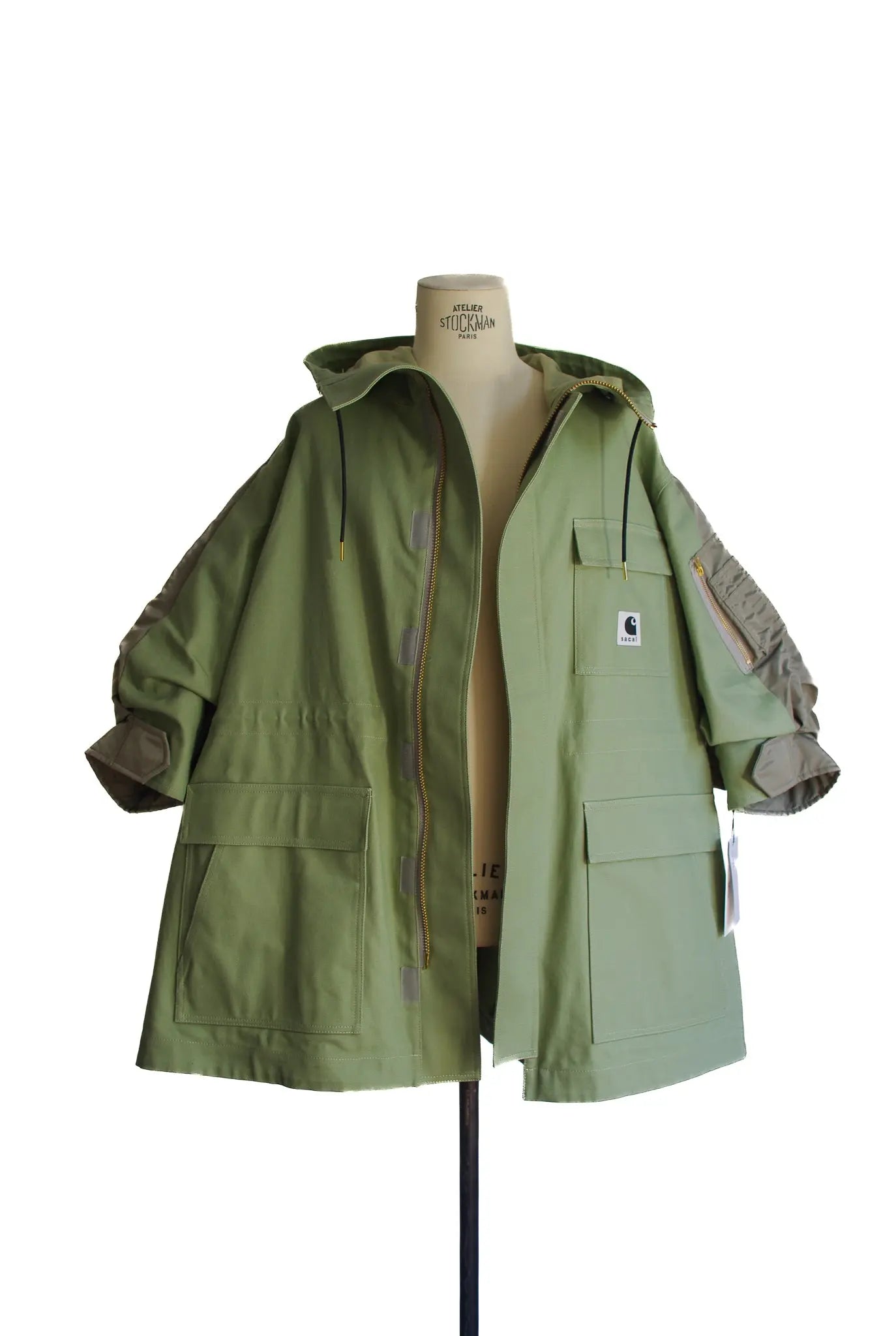 Parka oversize SACAI x CARHARTT – Défilé FW24 – NEUF avec étiquette 