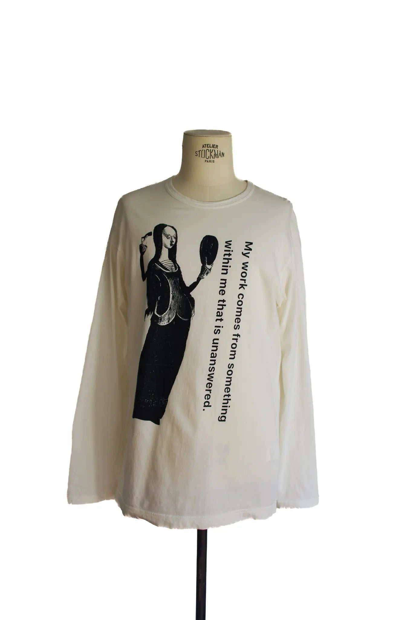 T-shirt long blanc Yohji Yamamoto  – “My work comes from something…” 