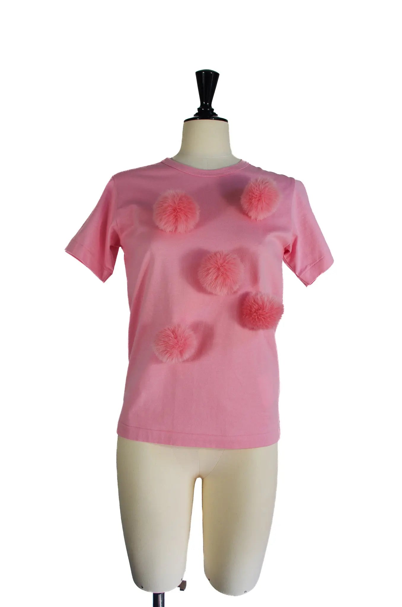 T-shirt rose à pompons – COMME des GARÇONS GIRL 