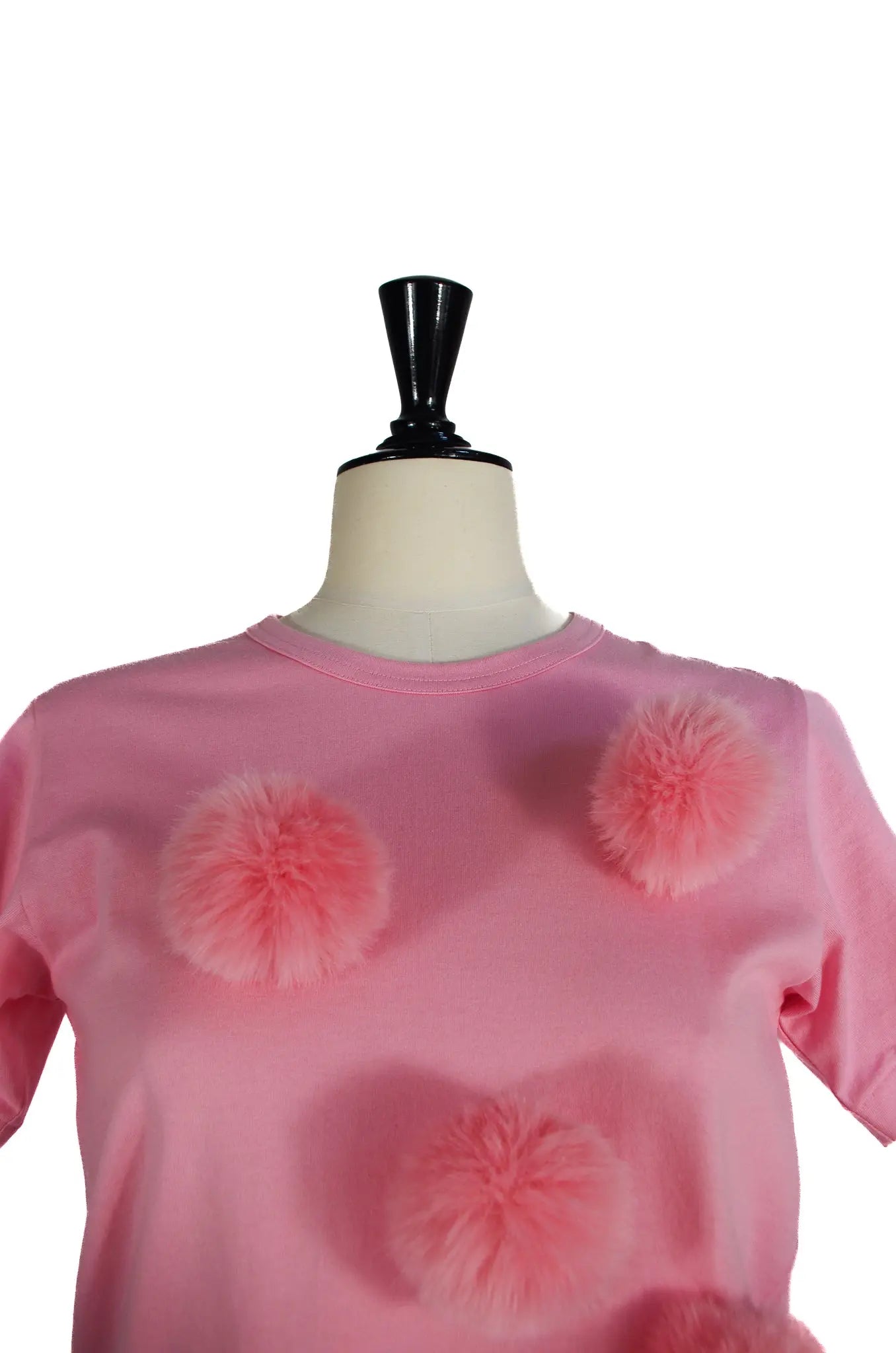 T-shirt rose à pompons – COMME des GARÇONS GIRL 