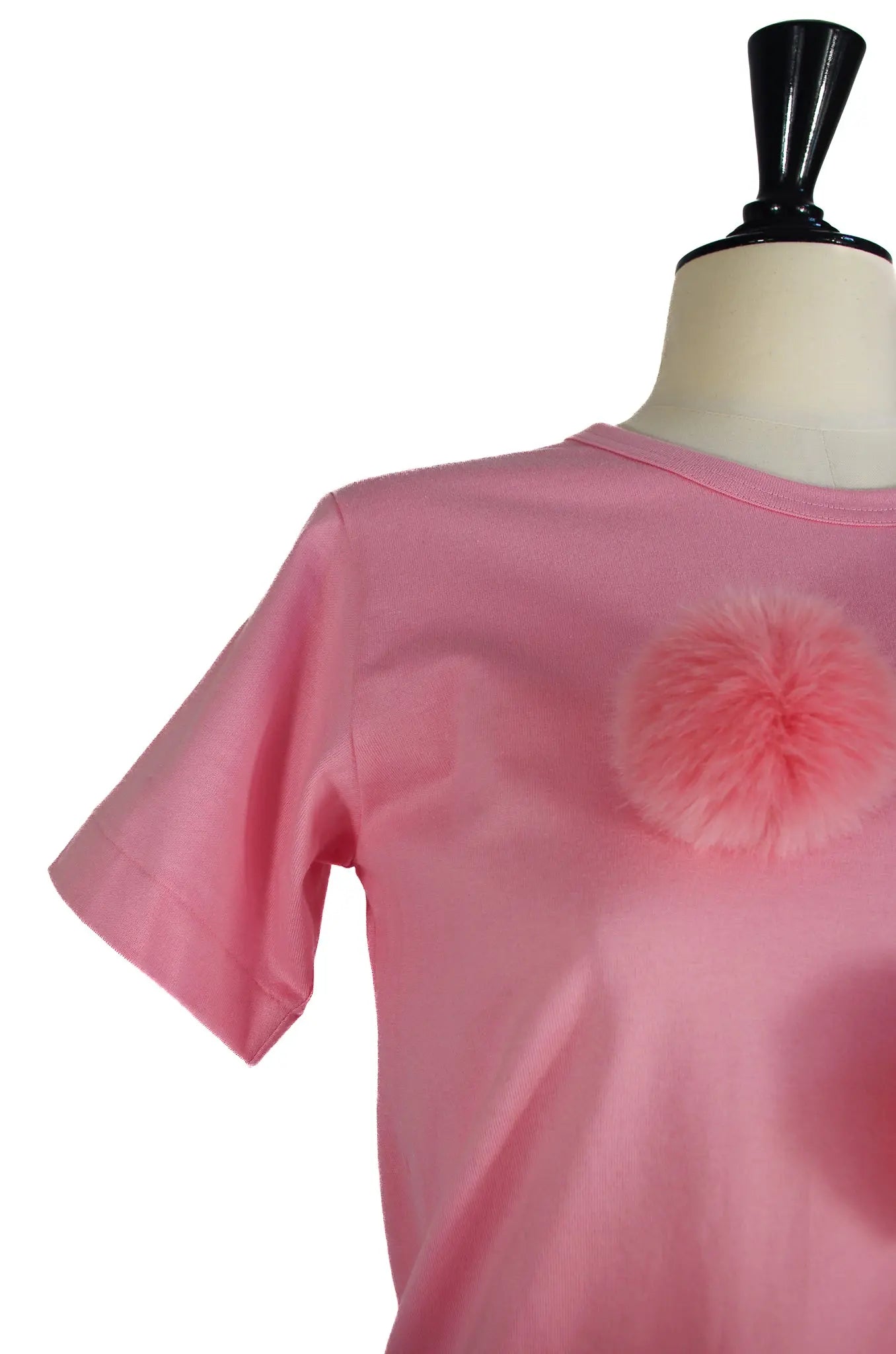 T-shirt rose à pompons – COMME des GARÇONS GIRL 