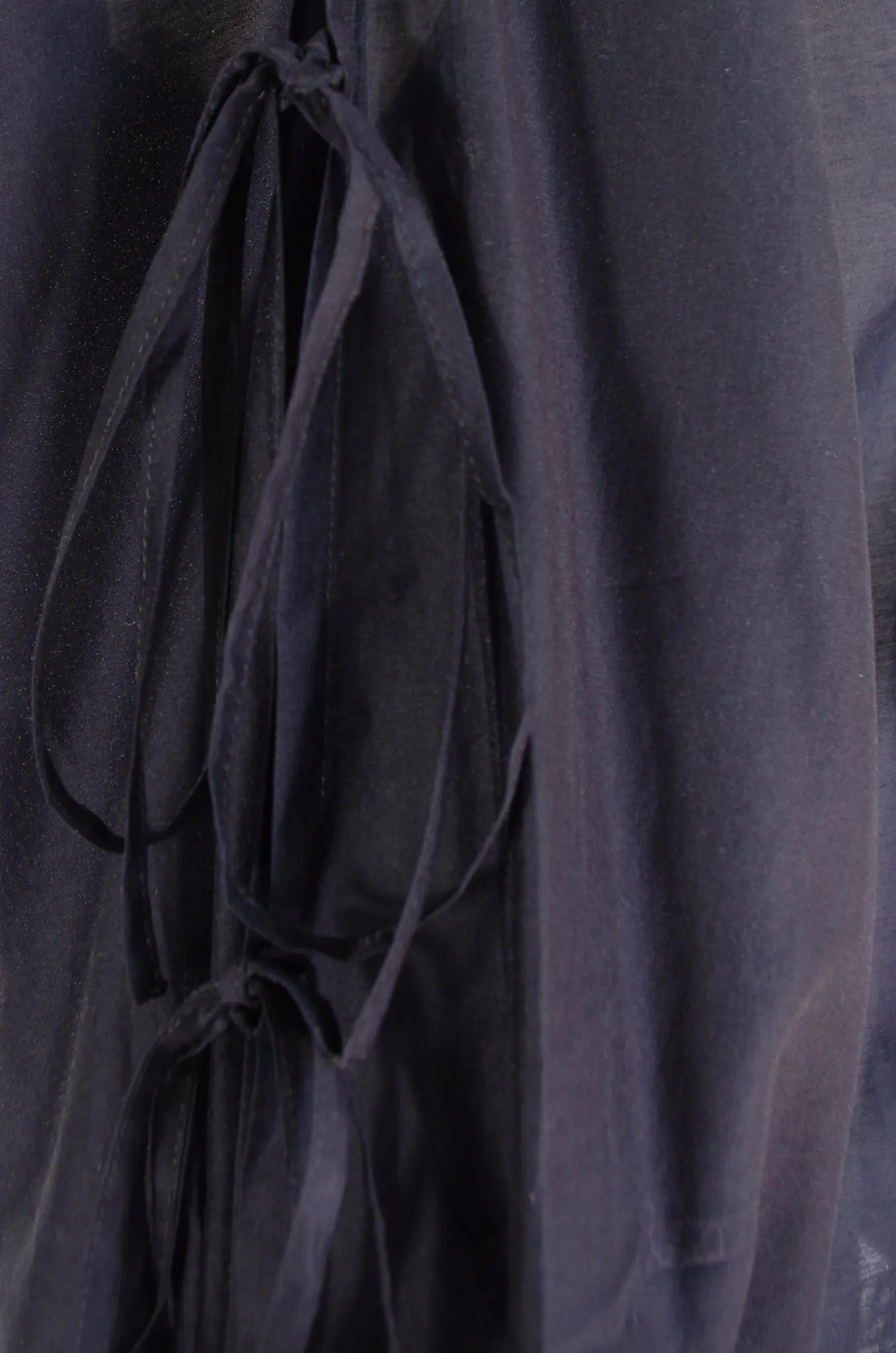 Top Bleu Marine à Manches Nouées – ESTNATION (Made in Japan) 