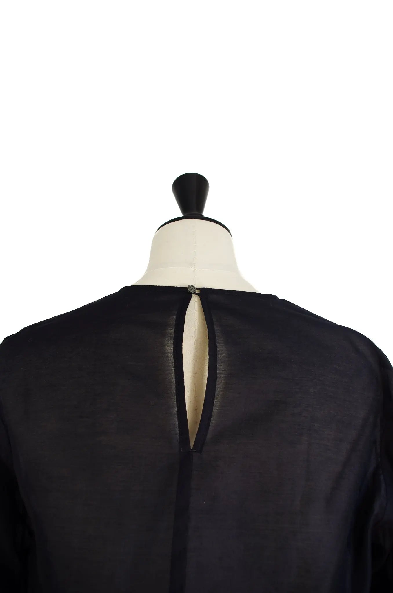 Top Bleu Marine à Manches Nouées – ESTNATION (Made in Japan) 