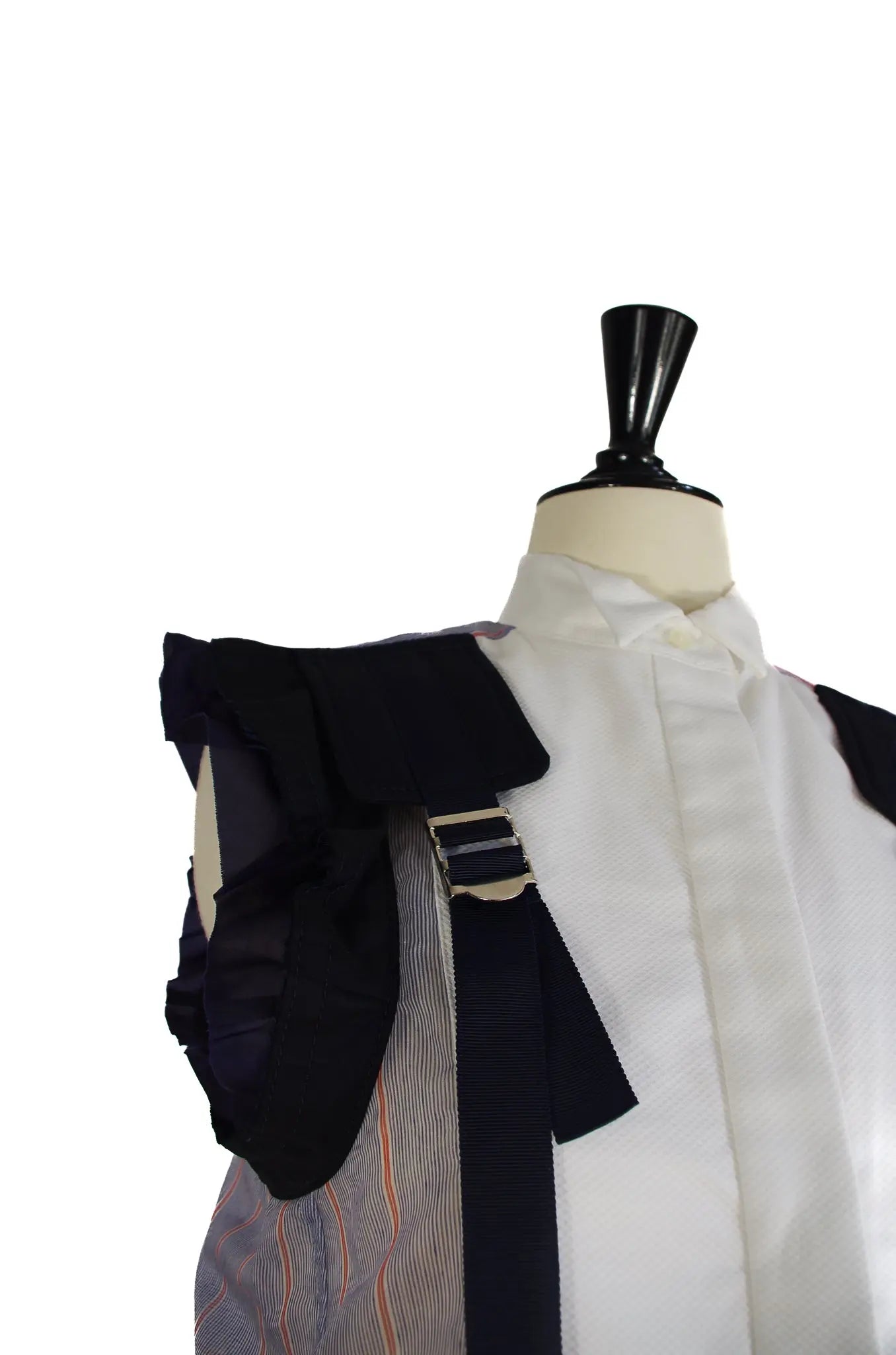 Top Chemise Hybride Sans Manches à Bretelles – Sacai AD2019 