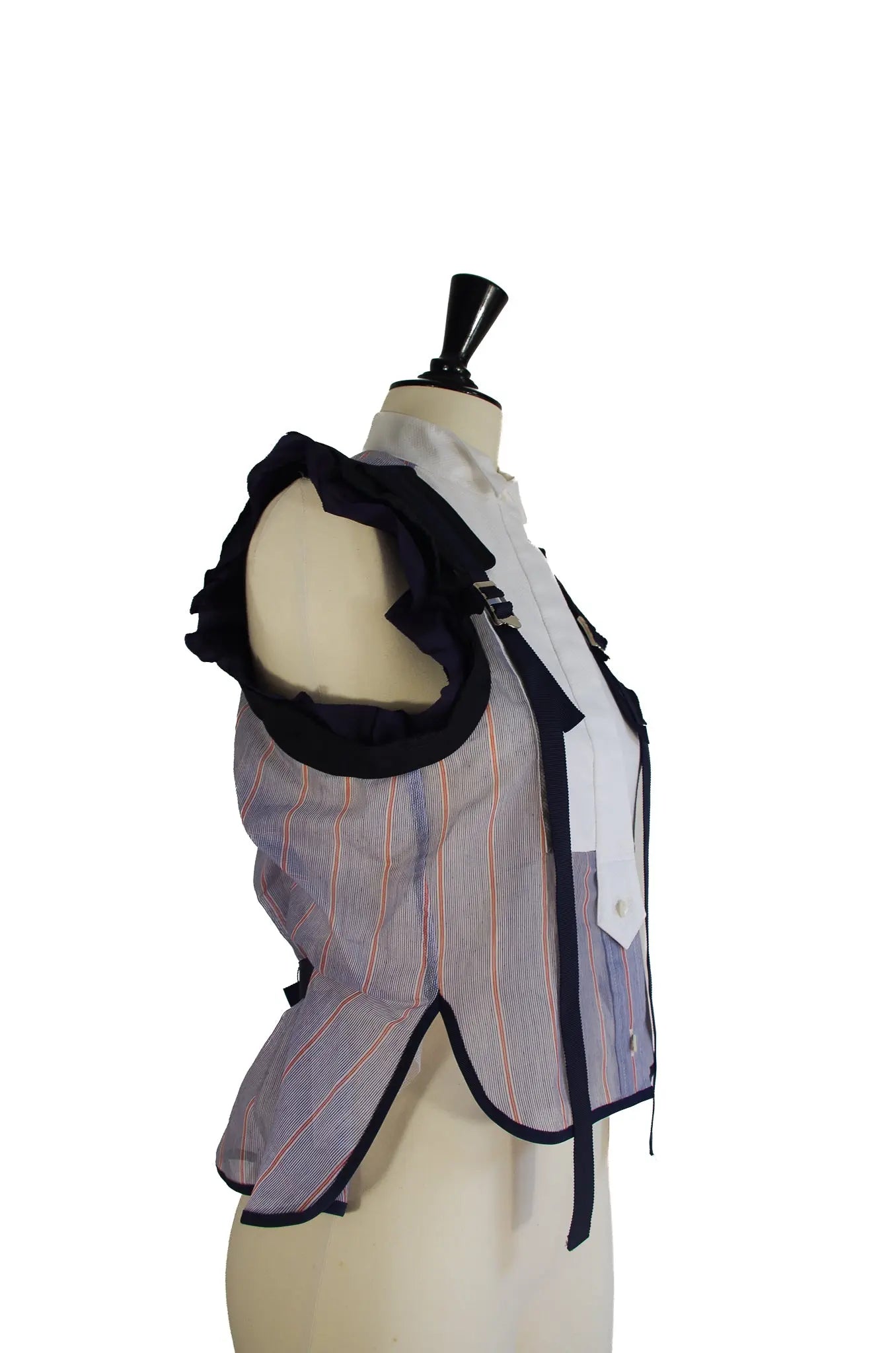 Top Chemise Hybride Sans Manches à Bretelles – Sacai AD2019 