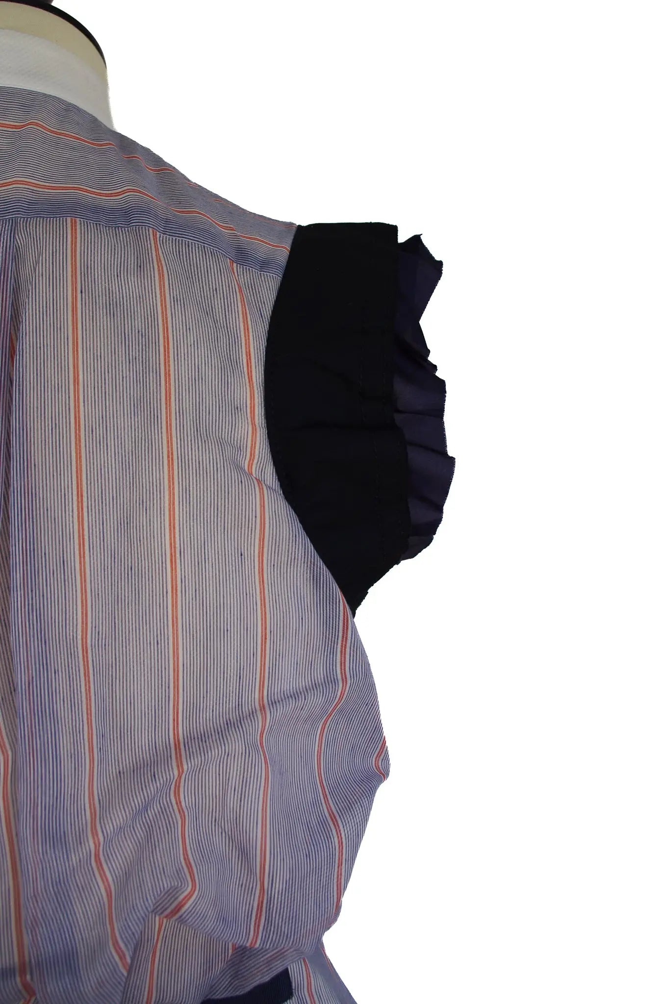 Top Chemise Hybride Sans Manches à Bretelles – Sacai AD2019 