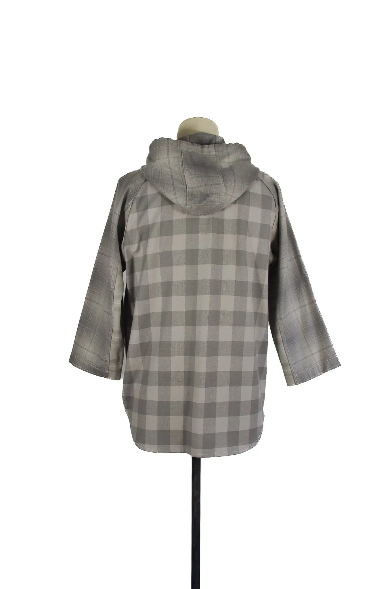 Veste à capuche oversize à carreaux – GANRYU COMME des GARÇONS – AD2014 
