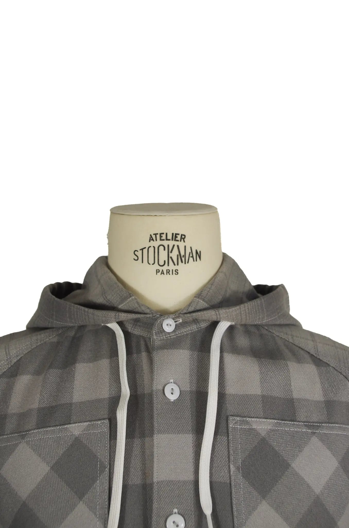 Veste à capuche oversize à carreaux – GANRYU COMME des GARÇONS – AD2014 