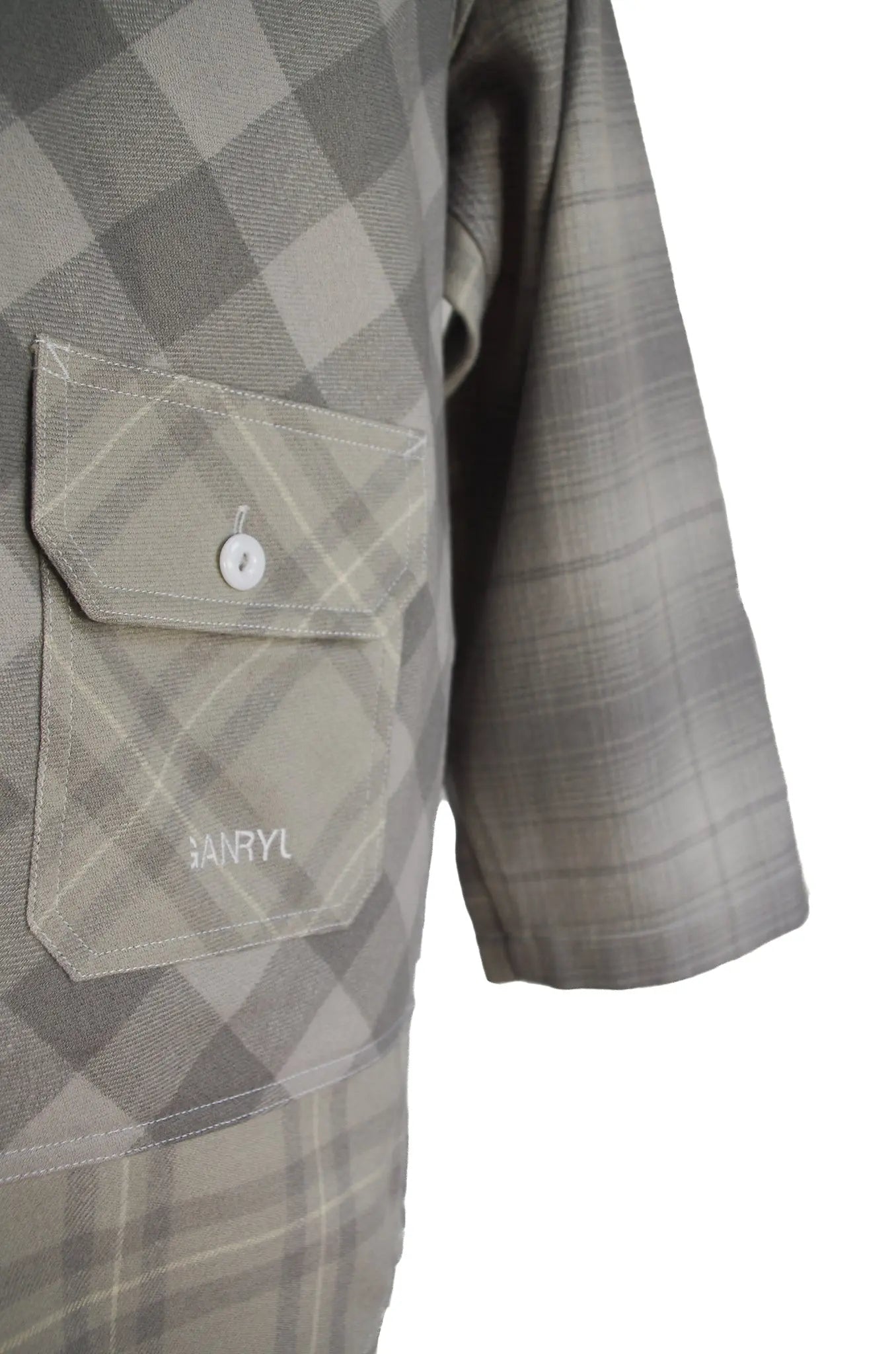 Veste à capuche oversize à carreaux – GANRYU COMME des GARÇONS – AD2014 
