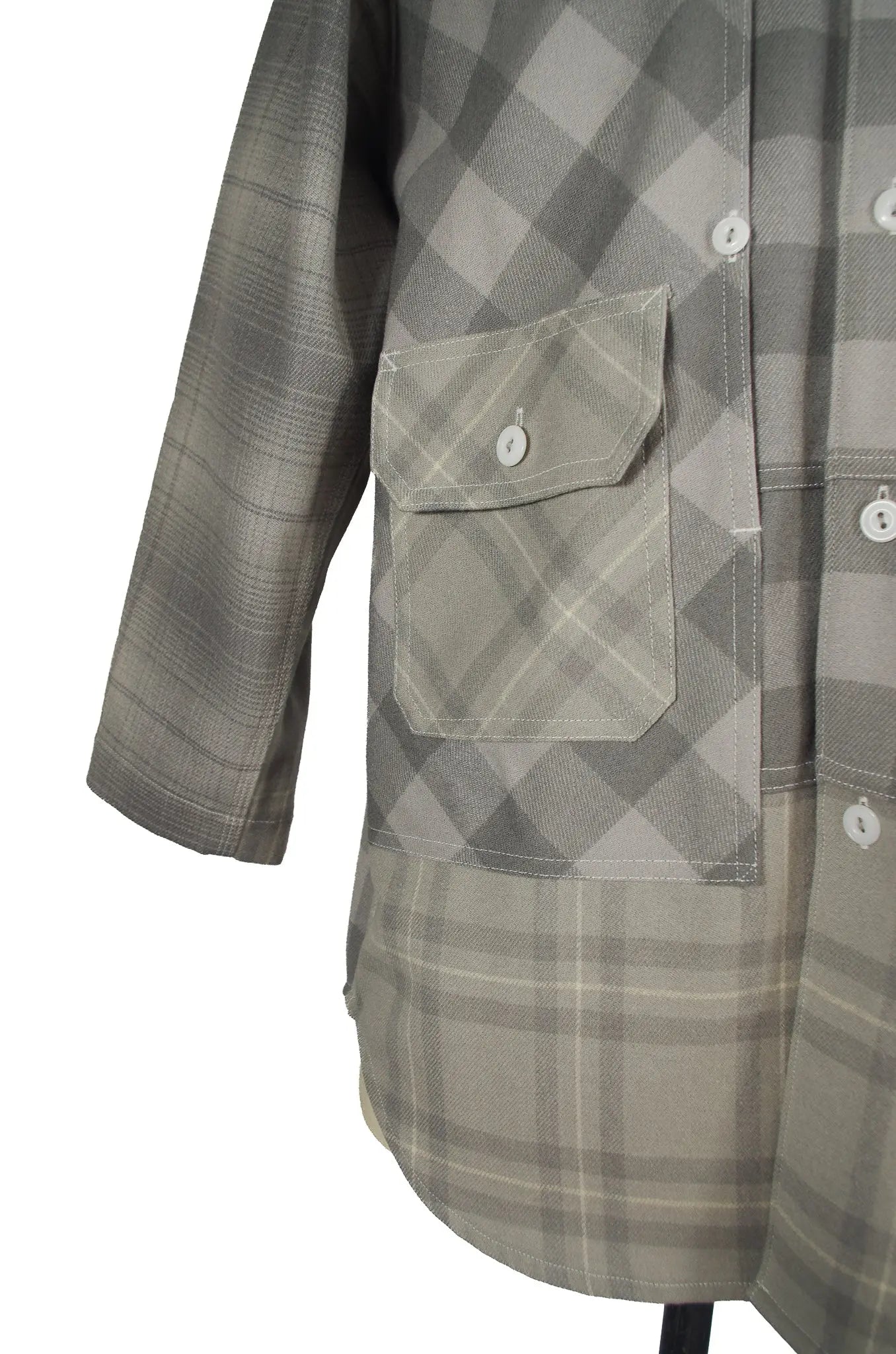 Veste à capuche oversize à carreaux – GANRYU COMME des GARÇONS – AD2014 